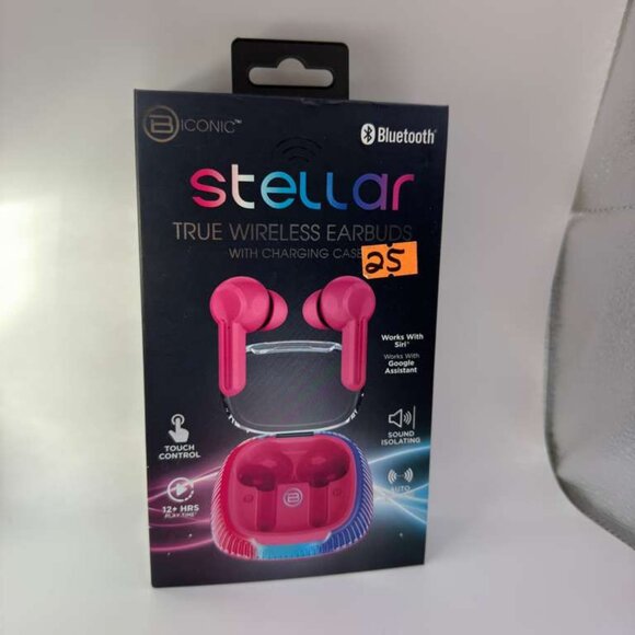 Stellar True Wireless Earbuds Bluetooth 5.3 Headphones with Charging Case & Mic - Picture 1 of 2